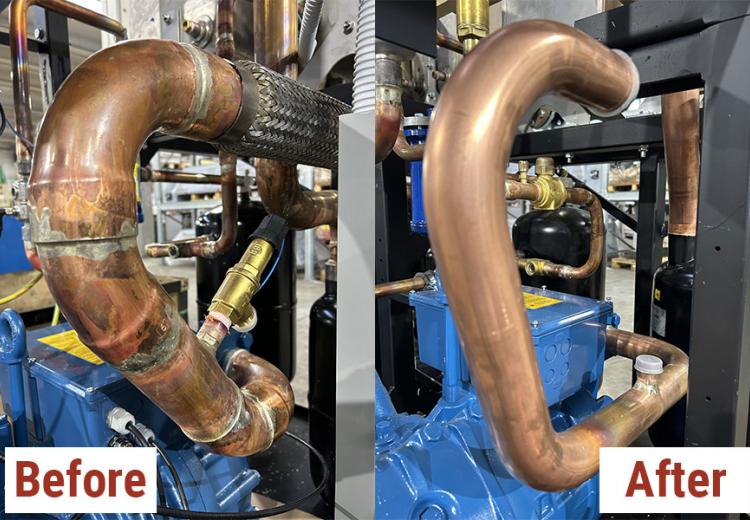 Caldaie Ravasio circuitazione tubi rame